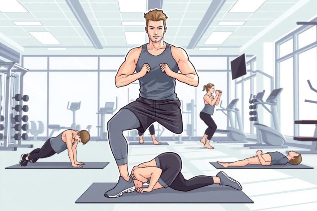 Image of a person performing core exercises