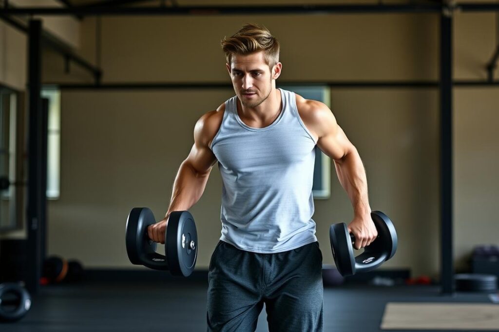 Image of a person performing the farmer's walk
