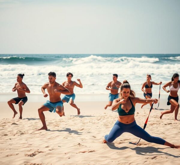 outdoor workouts and beach